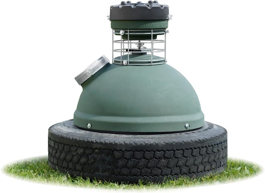 Capsule Game Feeders Hunting Game Feeder, Green, 100LB -1000LB Capacity