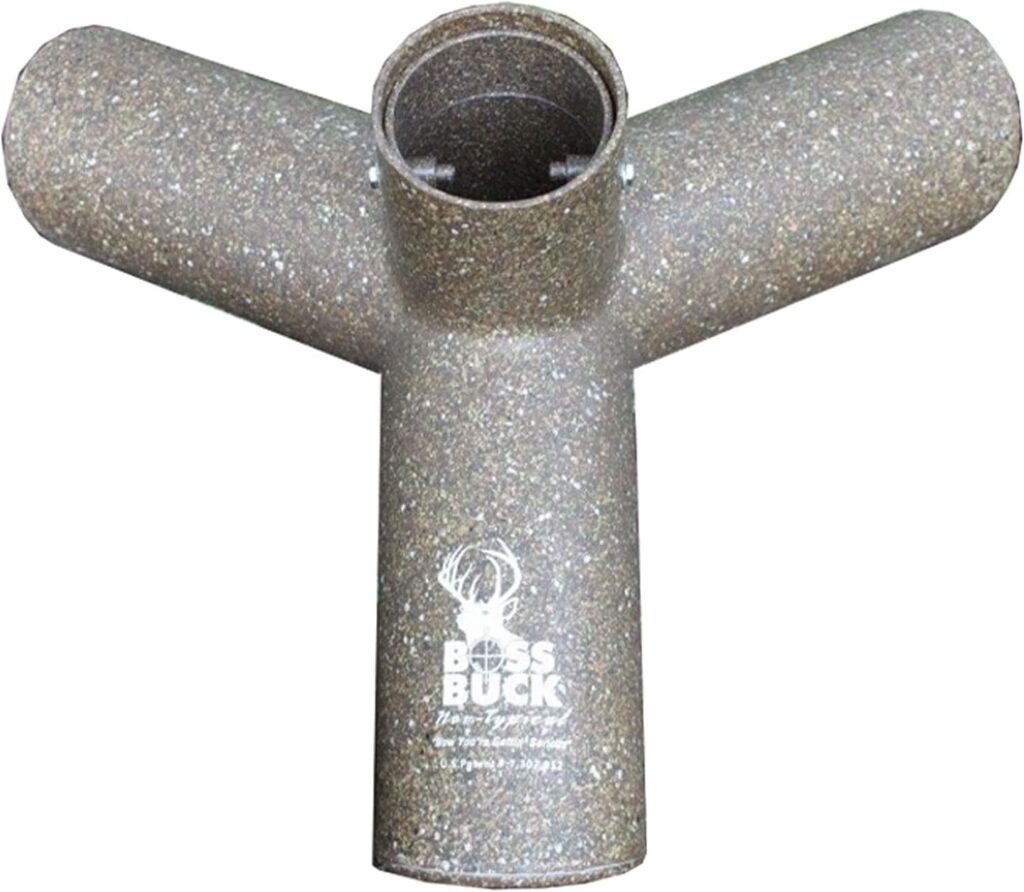 Boss Buck Protein 3 Way Gravity Head | Hunting Durable Gravity Feed Delivery System with 3 Feeding Tubes for 3 Legged Game Feeder, Standard Injection-Molded