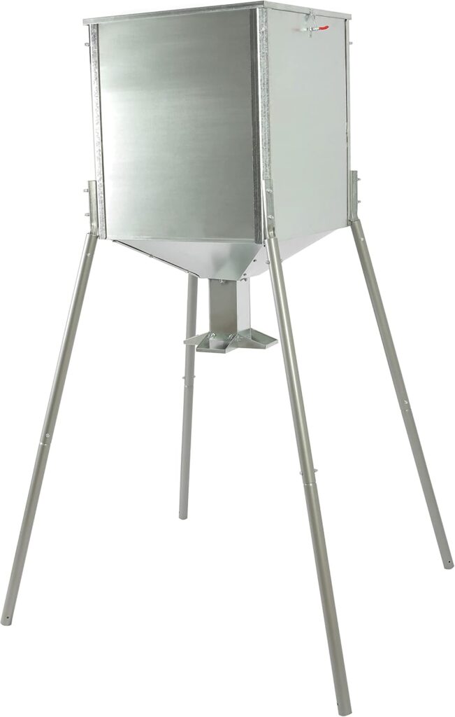 Gravity Deer Feeder w/o Foot Kit Hunting Big Game 450 LB Large Capacity Galvanized Steel