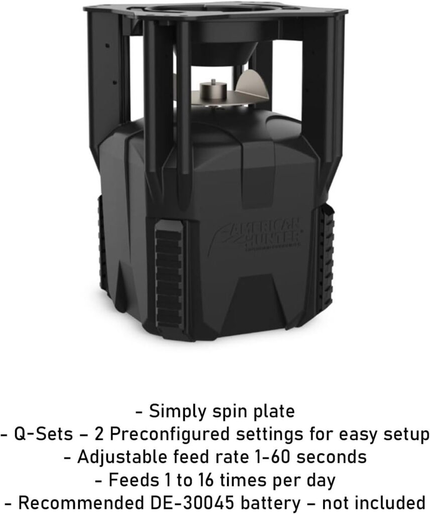 American Hunter 30 Gal Nesting Hopper | Hunting Durable Lightweight 3 Legged Game Feeder with XDE-Pro Automatic Delivery System