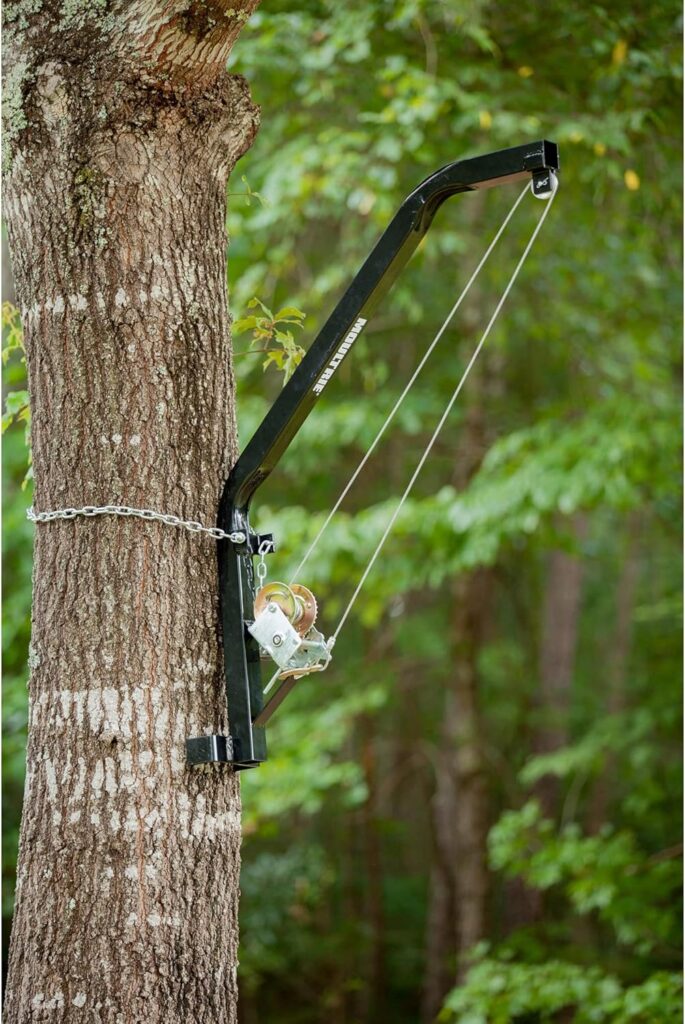 Moultrie Hanging Feeder Hoist | Chain-and-Bracket Design | 300 lb. Capacity