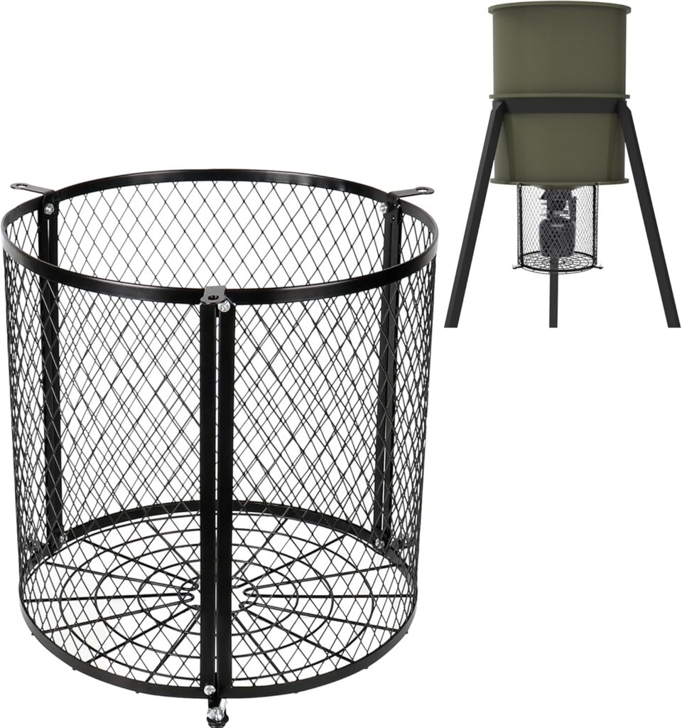 moonoom Deer Feeder Varmint Guard - 12.3” x 11.8” Varmint Cage for Feeder, Keep Wildlife Away from Your Feeder